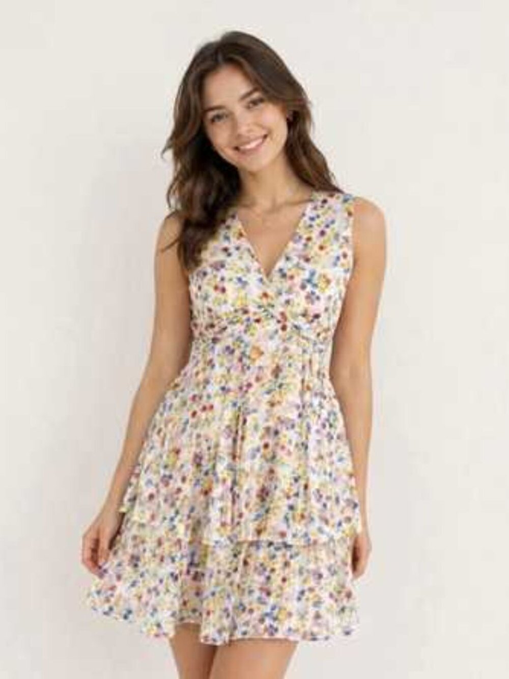 ☆ BANANA REPUBLIC Floral Satin Dress